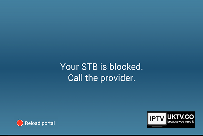 Your STB is blocked. Call the Provider. How to fix my mag box screen error. STB blocked.